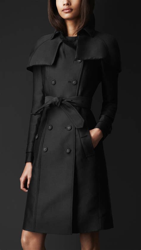 burberry prorsum black trench coat red collar|burberry trench coat outlet.